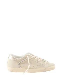 Sneaker 'Super-Star' aus Veloursleder Beige