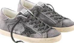 Sneaker 'Super-Star' aus Veloursleder Dunkelgrau