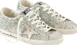 Sneaker 'Super-Star' Glitzer Silber