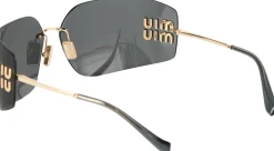 Sonnenbrille mit Logo Dunkelgrau
