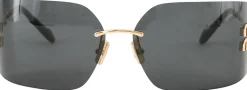 Sonnenbrille mit Logo Dunkelgrau