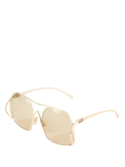 Sonnenbrille mit Logo Gold