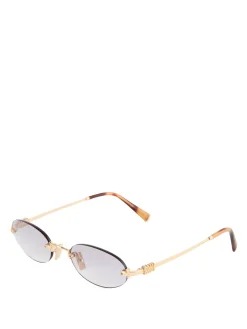 Sonnenbrille mit Logo Grau