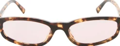 Sonnenbrille mit Logo Honey Havana/Pink