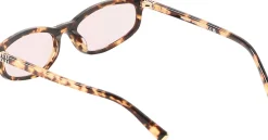 Sonnenbrille mit Logo Honey Havana/Pink