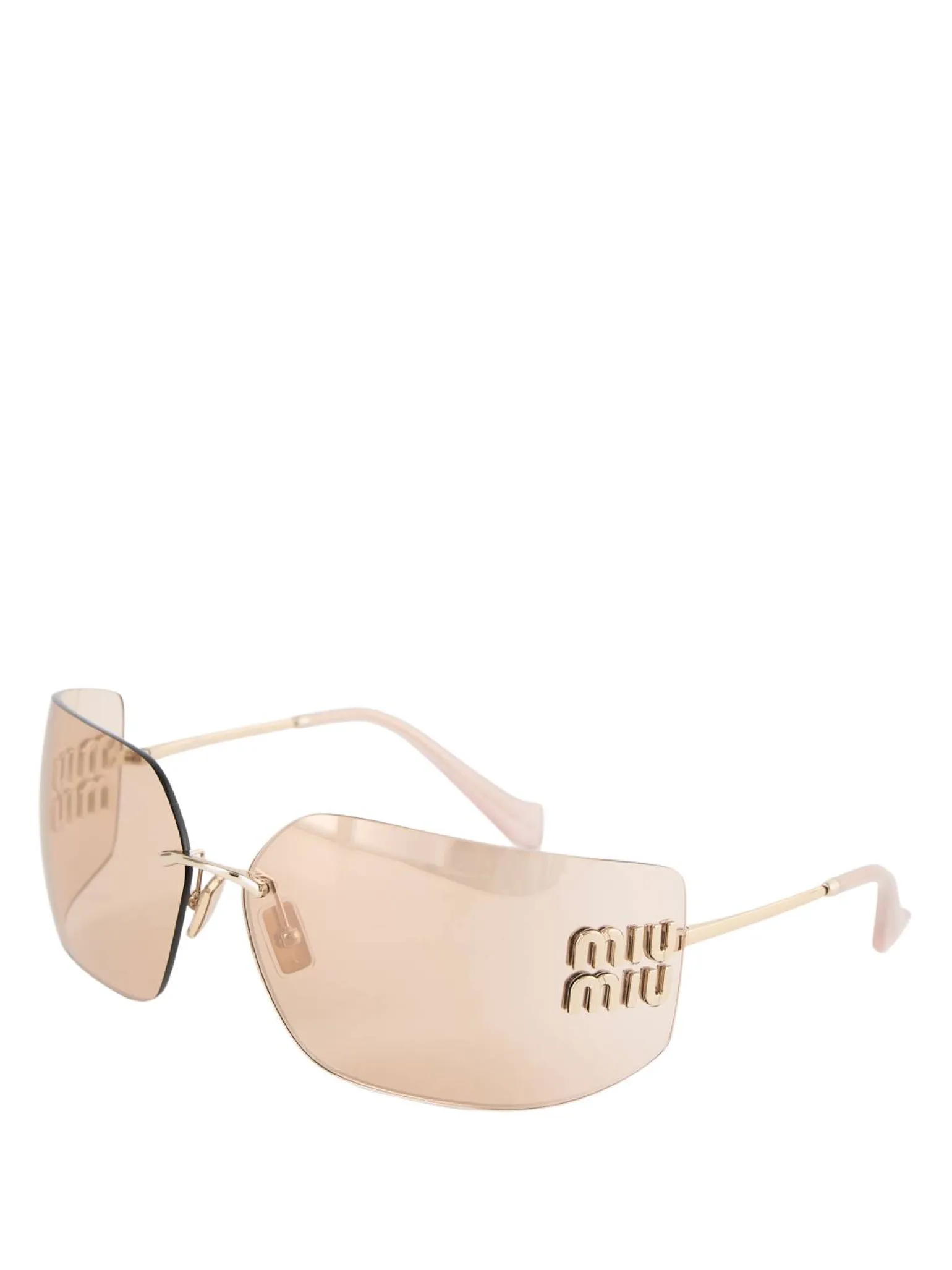 Sonnenbrille mit Logo Rosé
