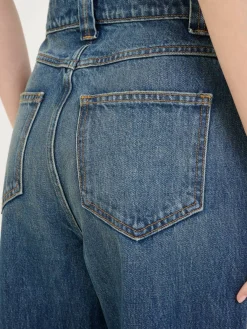 Staight-Leg Jeans 'Shaibi' Blau