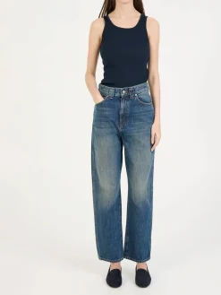 Staight-Leg Jeans 'Shaibi' Blau