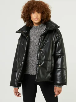 Steppjacke 'Hide' Schwarz