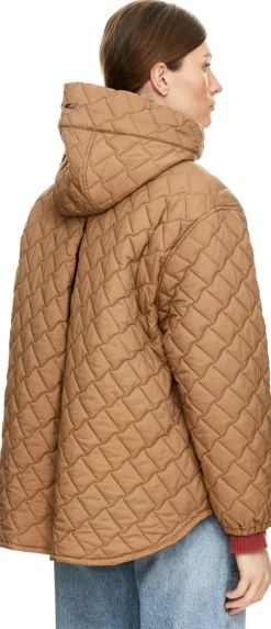 Steppjacke mit Kapuze Beige