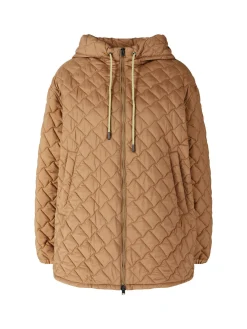 Steppjacke mit Kapuze Beige