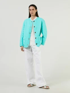 Steppjacke Türkis