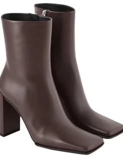 Stiefeletten aus Leder Braun