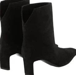 Stiefeletten 'Ona' aus Verloursleder Schwarz