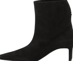 Stiefeletten 'Ona' aus Verloursleder Schwarz