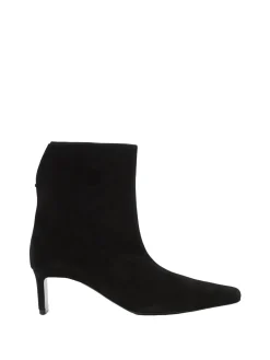 Stiefeletten 'Ona' aus Verloursleder Schwarz