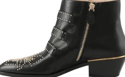 Stiefeletten 'Susan' mit Nieten Schwarz
