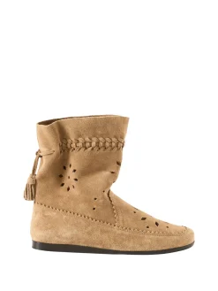 Stiefeletten 'Woosta' Taupe