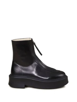Stiefeletten 'Zipped' mit Reißverschluss Schwarz