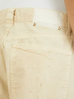 Stoffhose Beige