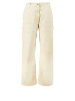 Stoffhose Beige