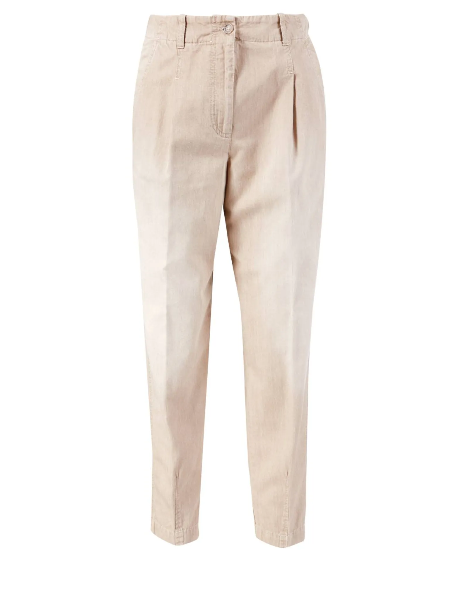 Stoffhose Beige