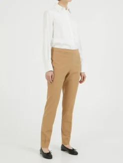 Stoffhose Beige