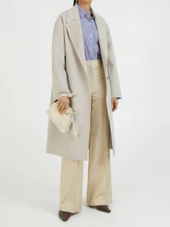 Stoffhose Beige