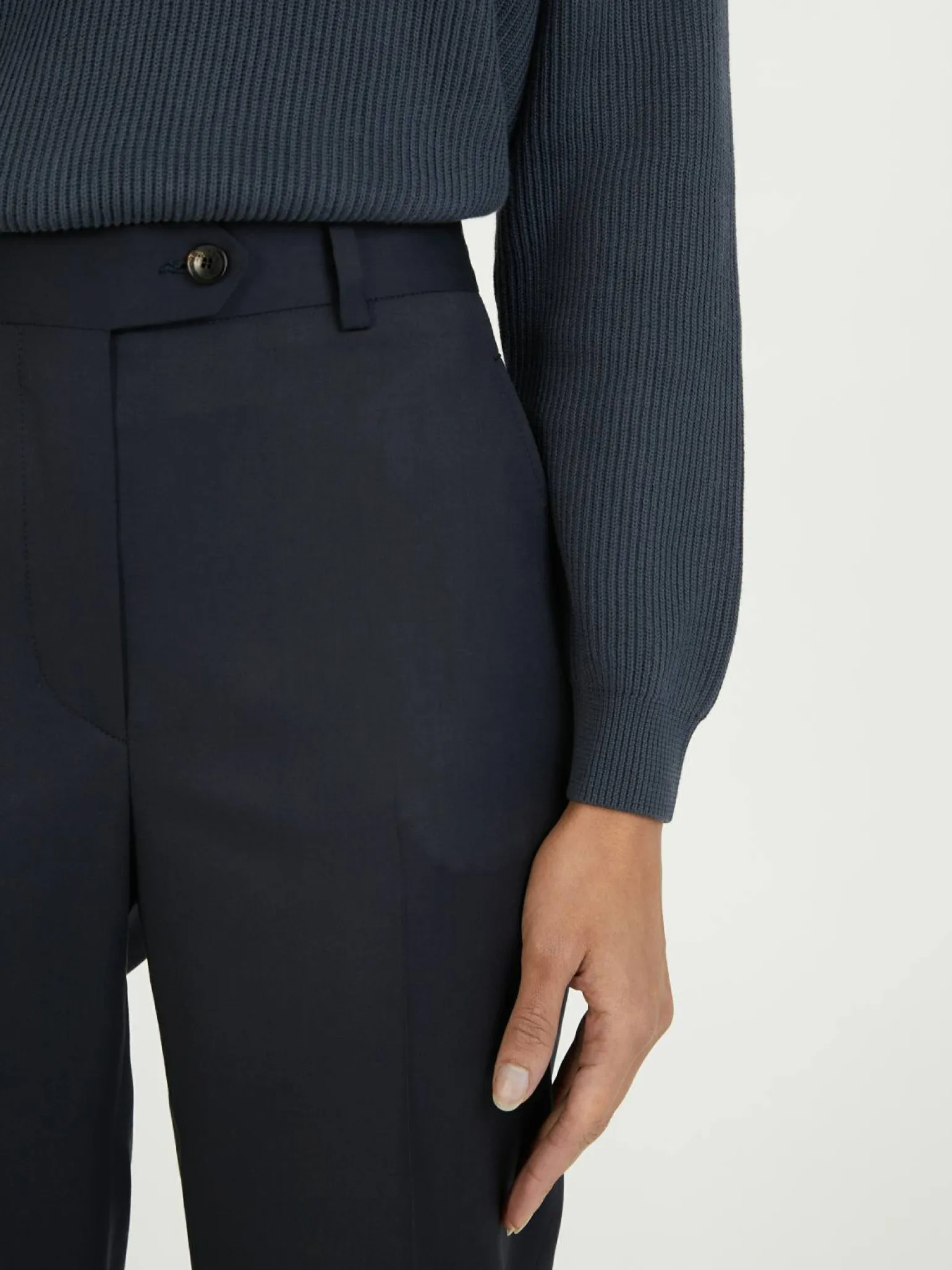 Stoffhose Blau