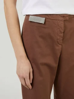 Stoffhose Braun