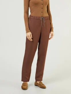 Stoffhose Braun