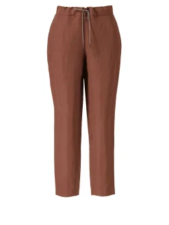 Stoffhose Braun