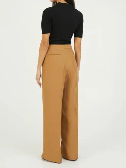 Stoffhose Cognac