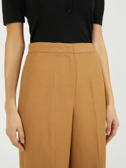 Stoffhose Cognac