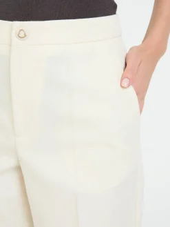 Stoffhose Crème