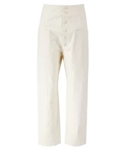 Stoffhose Crème