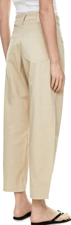 Stoffhose 'Elin Poplin' Beige