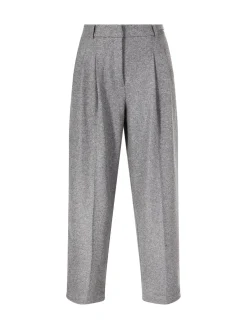 Stoffhose 'Emilie' aus Wolle Grau
