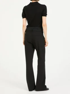 Stoffhose 'Fawn Double Waist' Schwarz