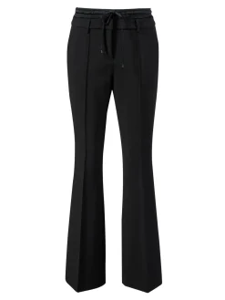 Stoffhose 'Fawn Double Waist' Schwarz