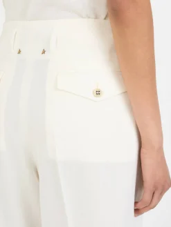 Stoffhose 'Flavia' Crème