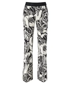 Stoffhose 'Francis' Schwarz/Weiß