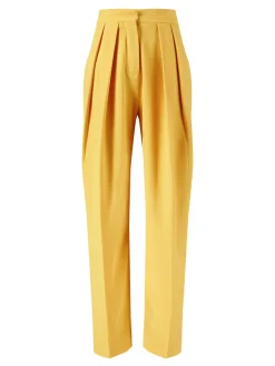 Stoffhose Gelb
