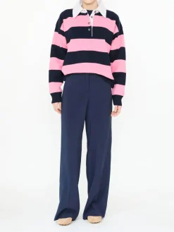 Stoffhose 'Karen' Marineblau