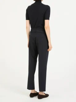 Stoffhose 'Karen' Marineblau