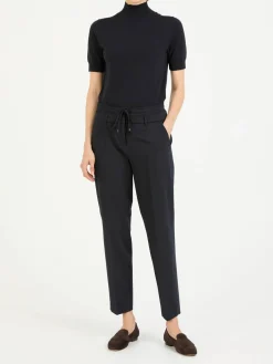 Stoffhose 'Karen' Marineblau