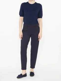 Stoffhose 'Kim' Marineblau