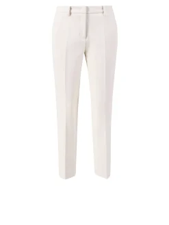 Stoffhose 'Krystal' mit Bundfalten Crème