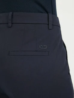 Stoffhose 'Krystal' mit Umschlag Marineblau