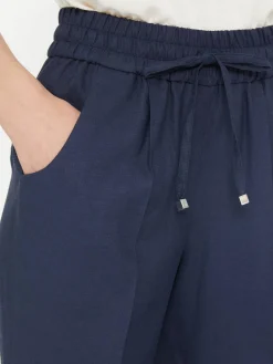 Stoffhose Marineblau